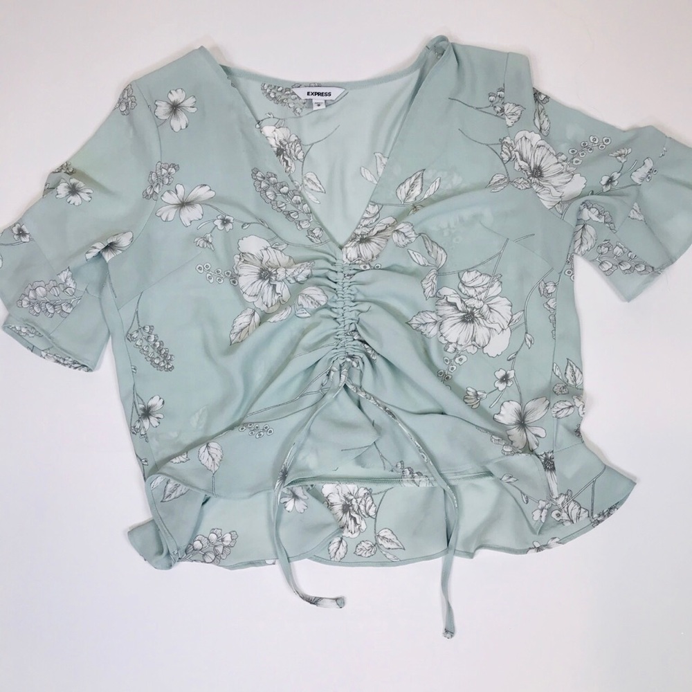 Express Crop Top Floral Print